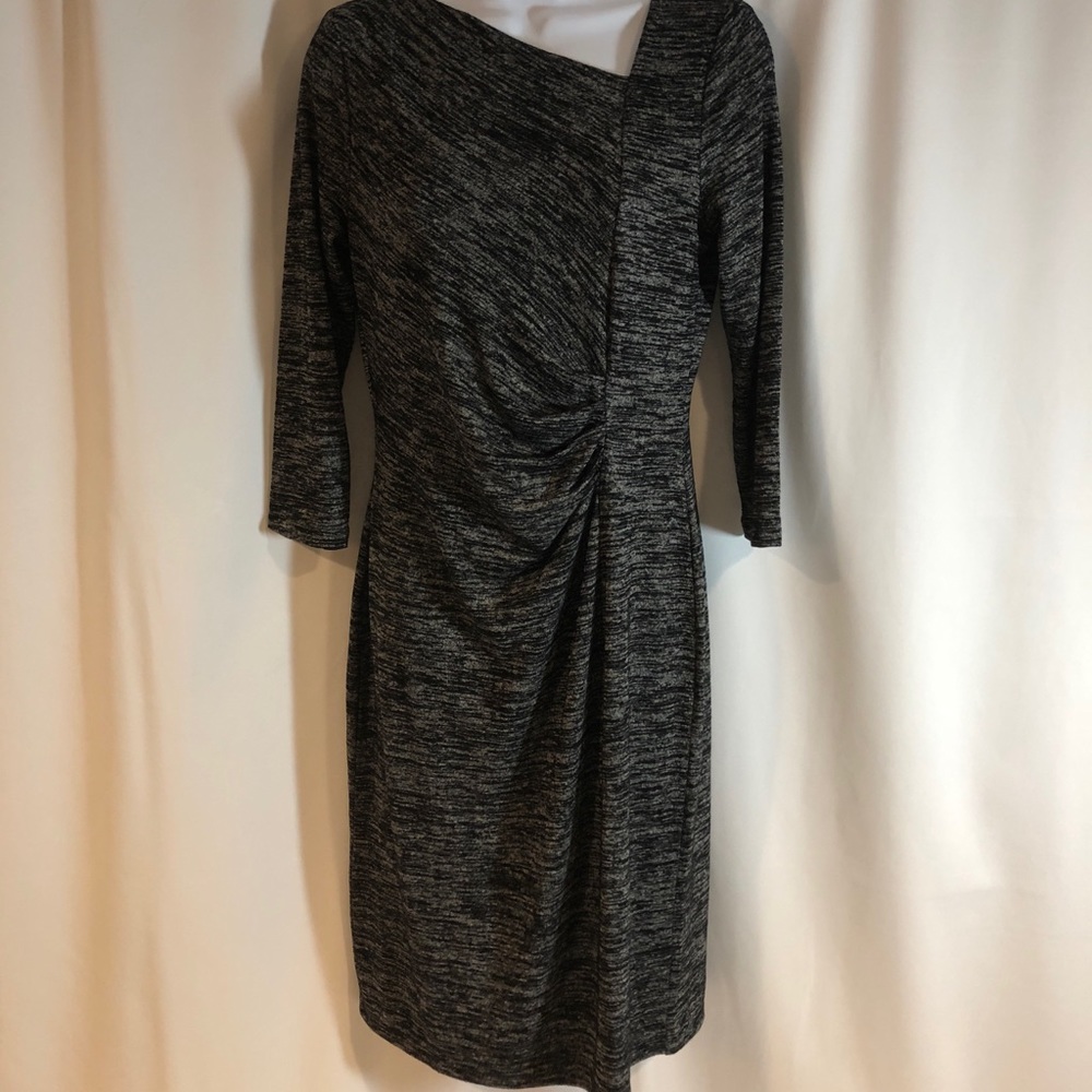 NEW Talbots Black Gray Heathered Dress Size Small